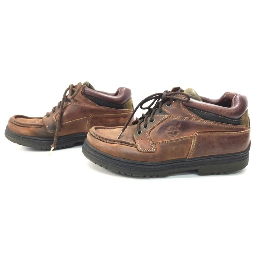Timberland Men's Waterproof Chukka Gore Tex Brown Leather‎ Boots 37042 Sz 9.5W